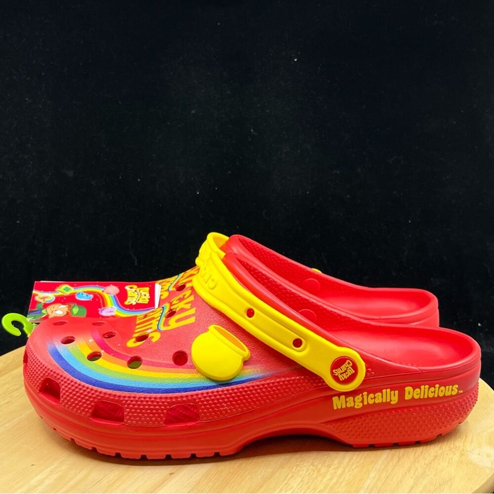 Crocs Lucky Charms Clogs Magically Delicious Cereal Red Mens Size 13 - Picture 5 of 8